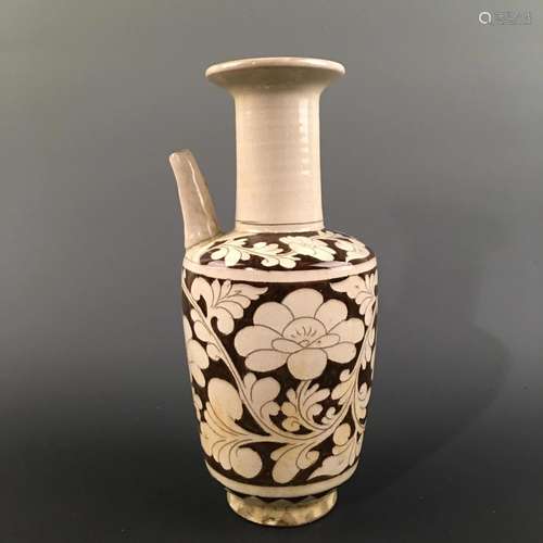 Chinese Cizhou Kiln 'Floral' Pitcher