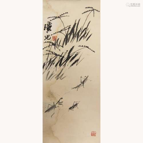 QI BAISHI (ATTRIBUTED TO), BANBOO AND INSECT