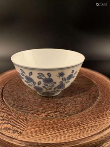 Chinese Blue and White Porcelain Tea Cup