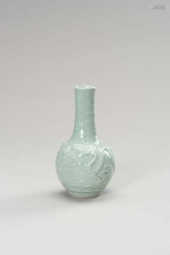 A CELADON ‘DRAGON’ VASE