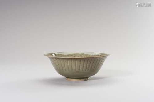 A YAOZHOU CELADON ‘LOTUS & FISH’ BOWL