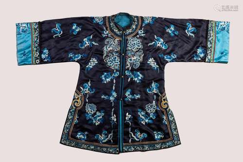 A ‘BUTTERFLIES AND LOTUS’ LADY’S ROBE