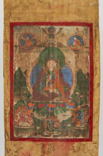 A THANGKA OF PADMASAMBHAVA