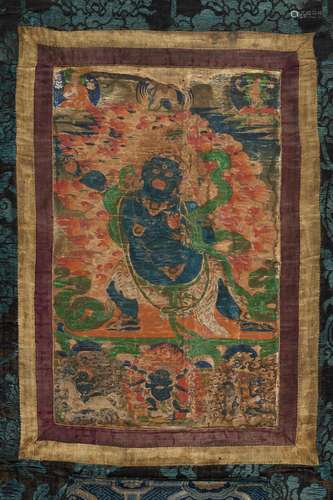 A THANGKA OF VAJRAPANI