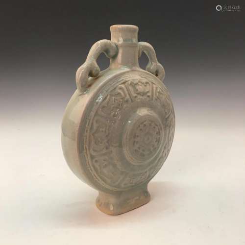 Chinese Hutian Kiln Moon Flask Vase