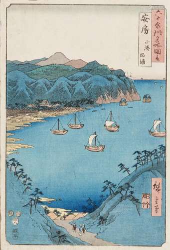 UTAGAWA HIROSHIGE (1797 – 1858), BAY AT KOMINATO