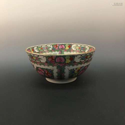 Chinese Famille Rose 'Flower' Bowl