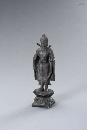 A BRONZE FIGURE OF BUDDHA, MON-DVARAVATI