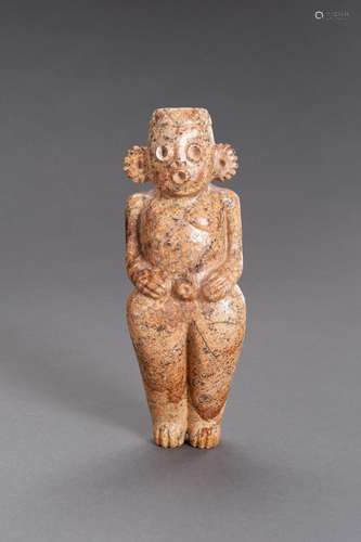 A STONE INDUS VALLEY STYLE FIGURE OF A MAN