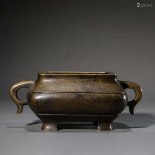 Bronze Elephant-Eared Censer