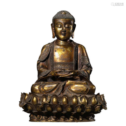 Bronze Figure of Seated Vairocana