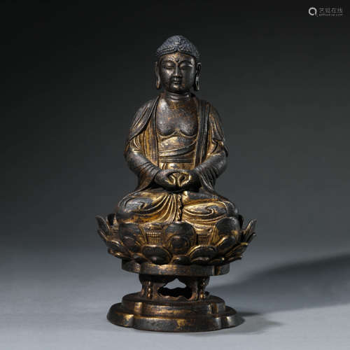 Gilt Bronze Figure of Shakyamuni