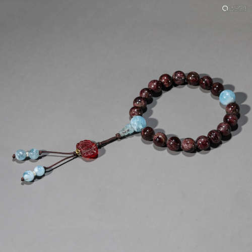 18 Tourmaline Beads Hand String