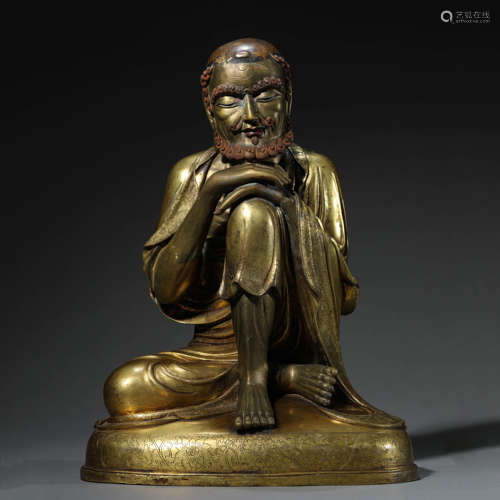 Gilt Bronze Figure Statue