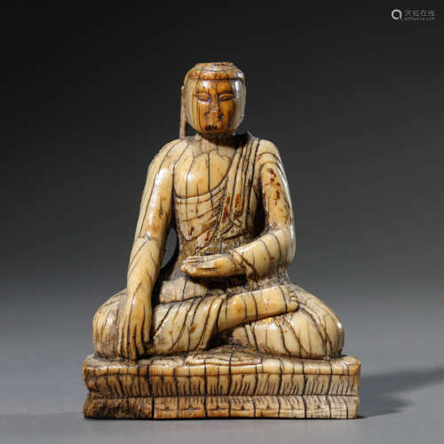 Carved Ivory Figure of Buddha