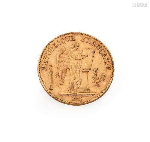 Pièce de 20 Francs or 1876