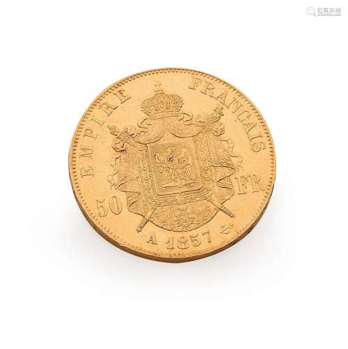 Pièce de 50 Francs or 1857