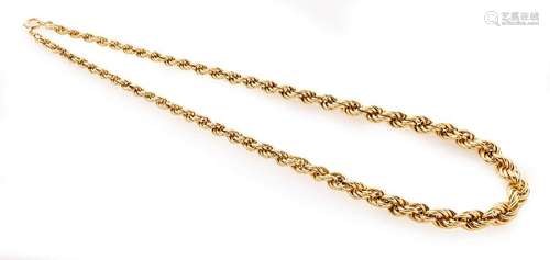 Collier Torsade en or jaune 18K (750/°°)