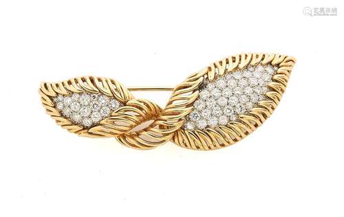 BOUCHERON, Clip de revers en or jaune 18K (750/°°) figurant ...