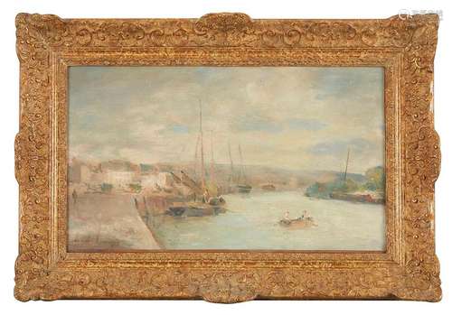 Albert LEBOURG (1849-1928) Port de Rouen Huile sur toile sig...