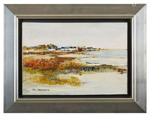 Michel JOUENNE (1933-2021) Marais breton Huile sur toile sig...