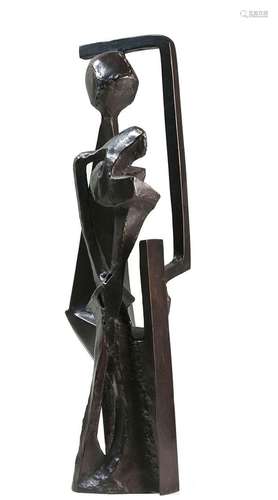 Clearhos LOUKOPOULOS (1908-1995) Synthesis, 1959 Bronze à pa...