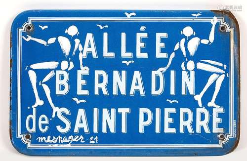 Jérôme MESNAGER (1961) Allée Bernardin de St Pierre, 2021 Ac...