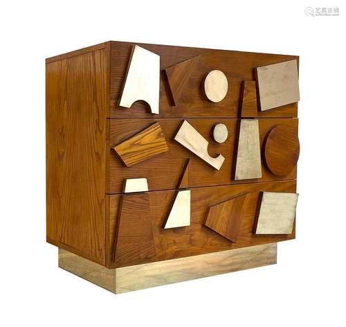 Gio PONTI (1891-1979) (Dans le goût de) Paire de commodes né...