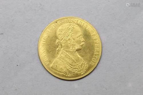 Pièce de 4 Ducats en or jaune, 1915