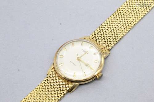 Débris d'or : épave de montre bracelet en or jaune 18k (...