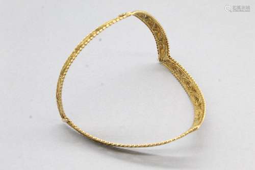 Bracelet d'avant bras en or jaune 18k (750) filigrané