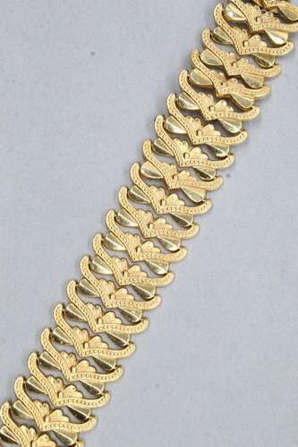 Bracelet ruban en or jaune 18k (750)