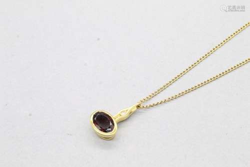 Chaine et pendentif en or jaune 18K (750)