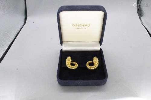 ZOLOTAS
Paire de clips d'oreilles en or jaune 18K (750) ...