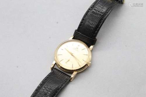 OMEGA
Montre bracelet homme, boîtier rond en métal doré, cad...