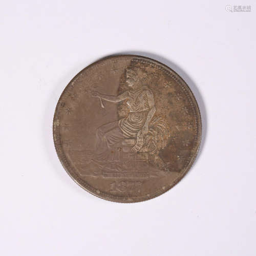 1877 Western silver coin