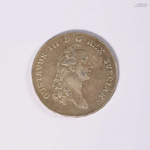 1777 Western silver coin