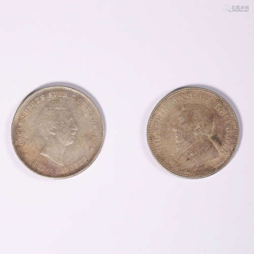 1850, Two Western Silver Coins