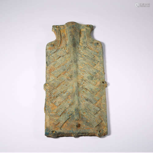 Copper knife-shaped coin mould