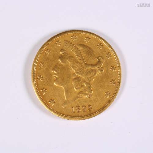 1893 Western Gold Coin