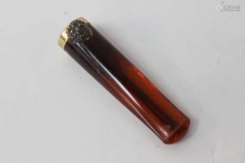 Chinese Amber Cigar Holder