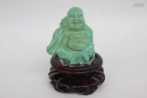 Chinese Turquoise Carved Buddha