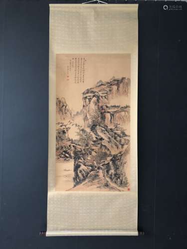 Chinese Ink Color Scroll