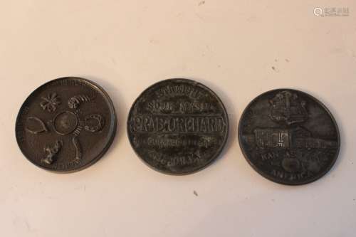 Set of 3 American Bronze, 1920-1925