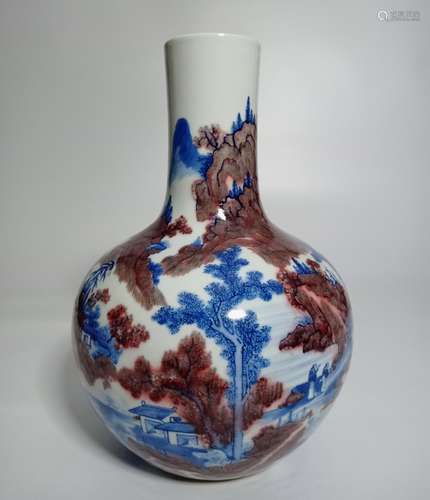 Chinese Glazed Tianqiu Vase