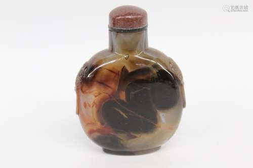 Chinese Agate Snuff Bottle