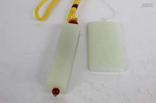 Two Chinese Jade Pendant