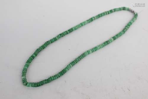 Chinese Jadeite Beads Necklace