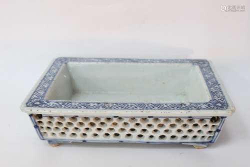 Chinese Blue and White Porcelain Planter