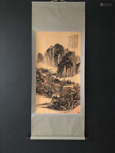 Chinese Ink Color Scroll